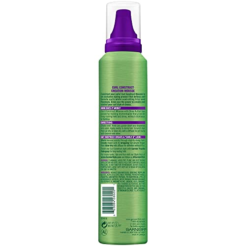 Garnier Fructis Style Curl Construct Creation Mousse Extra Strong Hold, 6.80 Ounces