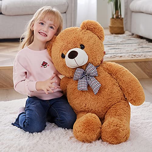 IKASA Giant Teddy Bear Plush Toy Stuffed Animals (Brown, 47 inches)