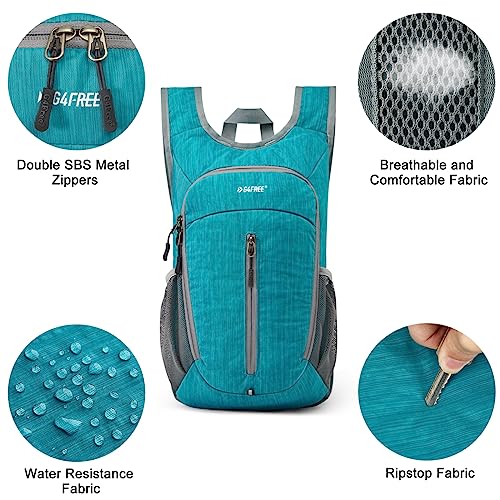 G4Free 10L Hiking Backpack Small Travel Hiking Daypack Lightweight Packable Backpack Casual Foldable Shoulder Bag