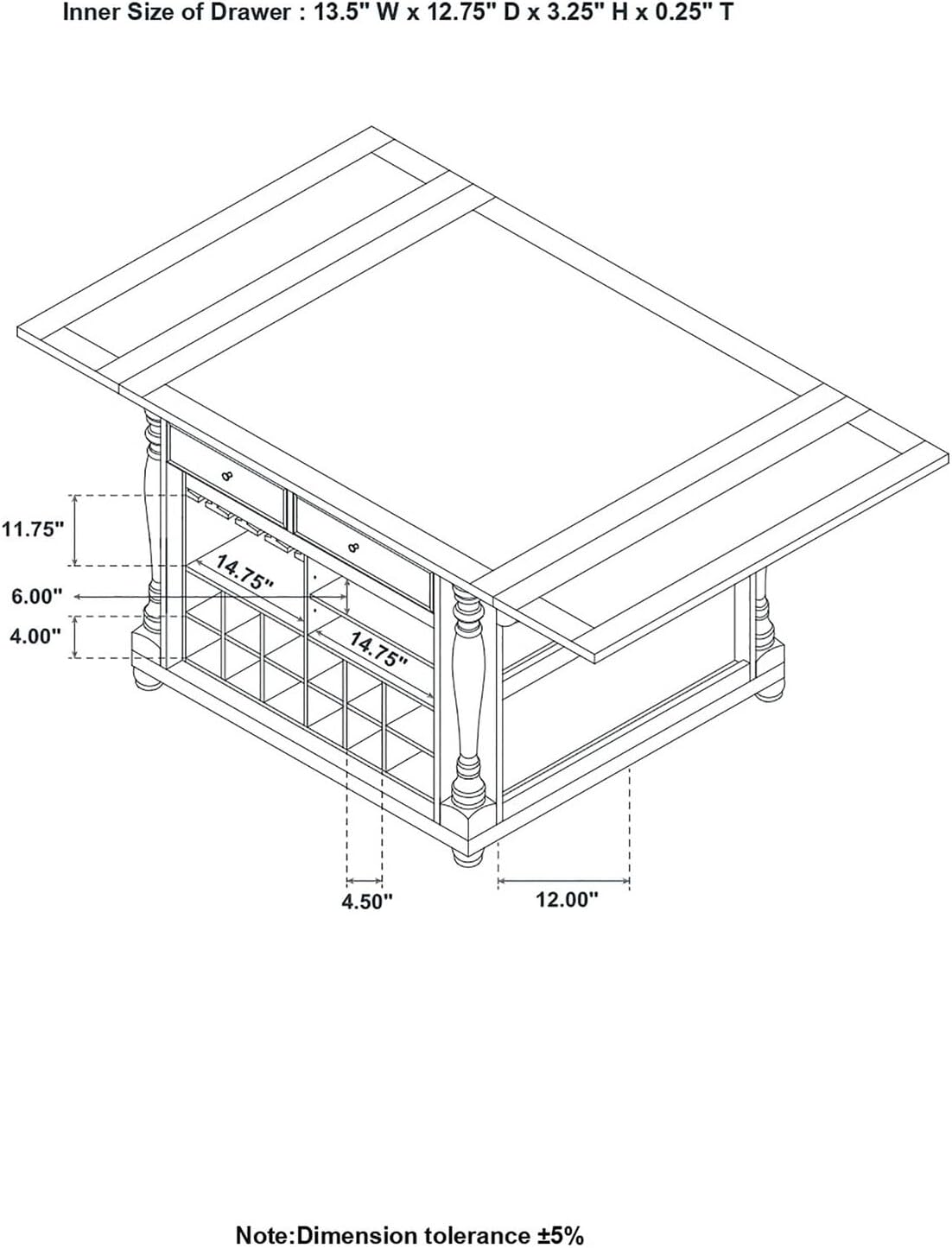 Coaster 102270-CO Furniture Piece, Cherry Black