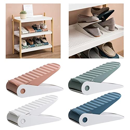 Sports Shoe Slot， 1Pcs Shoe Rack Organizer Adjustable Storage Shoes Stand Shelf Support Slot Space Saving Cabinet Cupboard Closet For Shoes (Color : Onecolor)