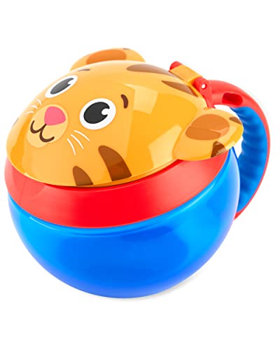 Daniel Tiger x Skip Hop Snack Cups Bundle with Daniel Tiger and Pug Designs, No-Spill Opening