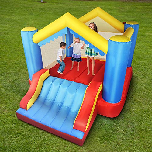 YARD Bounce House Inflatable Bounce House with Slide 12 ft x 9 ft x 8 ft H, Jumping Bouncing House Jump Slide Dunk Playhouse with Air