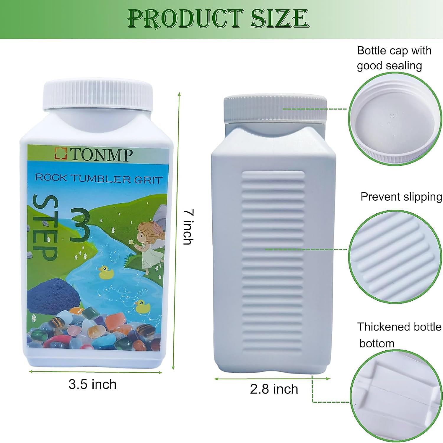 10 LBS Rock Tumbler Grit Set, Rock Tumbler Grit Polish Refill - 4 Step Tumbling Media (Coarse, Medium, Pre-Polished, Final Polish), Rock Tumbler Set for Any Brand of Rock Polisher