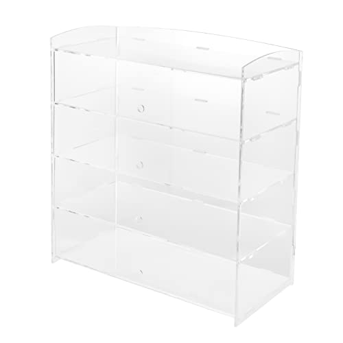 5-Tier Acrylic Display Case - Clear Bakery Pastry Display Case - Retail Display Counter Cases - Acrylic Display Shelf - Donut Cookie Display Cabinet - 360° Visible - 18.7 x 8.5 x 24.4in