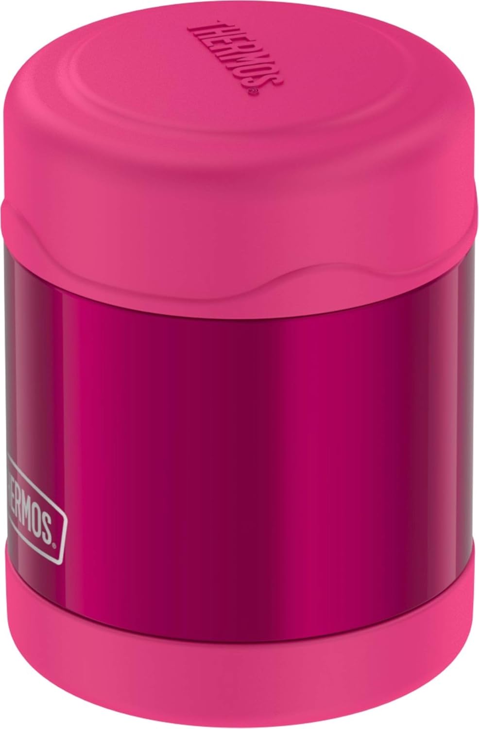 THERMOS FUNTAINER 10 Ounce Stainless Steel Vacuum Insulated Kids Food Jar, Pink