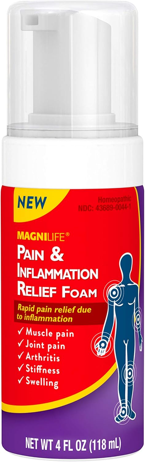 MagniLife Pain & Inflammation Relief Foam, Natural Muscle, Joint, and Arthritis Pain Relief - 4oz