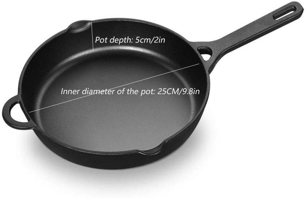 Backcountry Cast Iron Skillet Pre-Seasoned for Non-Stick Like Surface Cookware Oven Broiler Grill Safe Kitchen Deep Fryer Restaurant Chef Quality