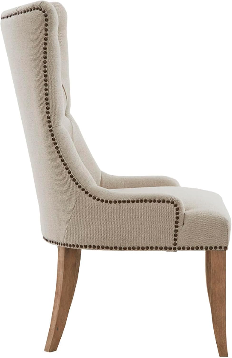 Button Tufted Captain Accent Chair