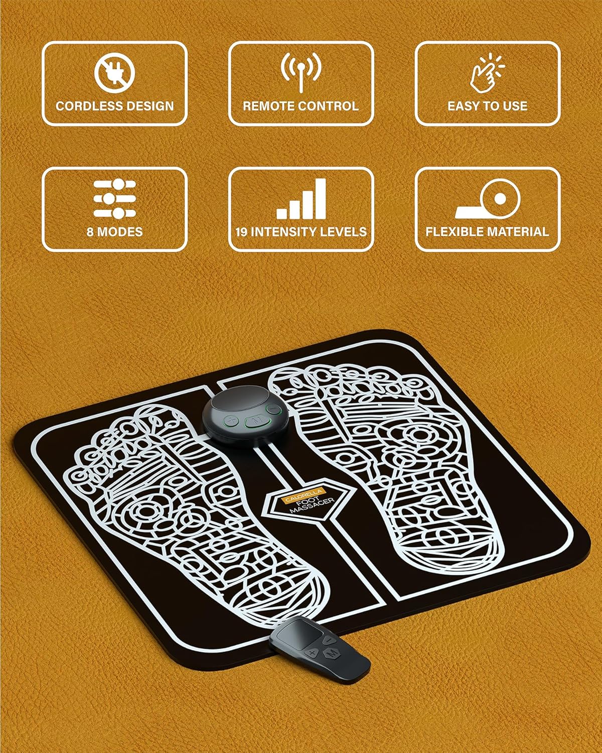 Electrical Stimulator, EMS Foot Massager Mat