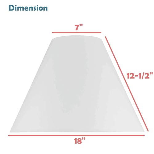 Aspen Creative 32772 Transitional Hardback Empire Shaped Spider Construction Lamp Shade in Beige, 18