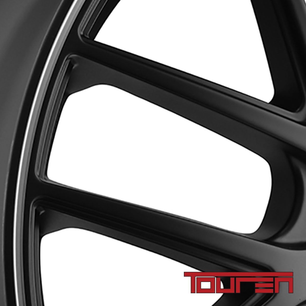 TOUREN TR60 Matte Black/Machined Ring Wheel (17 x 7.5 inches /100 x 100 mm, 42 mm Offset)