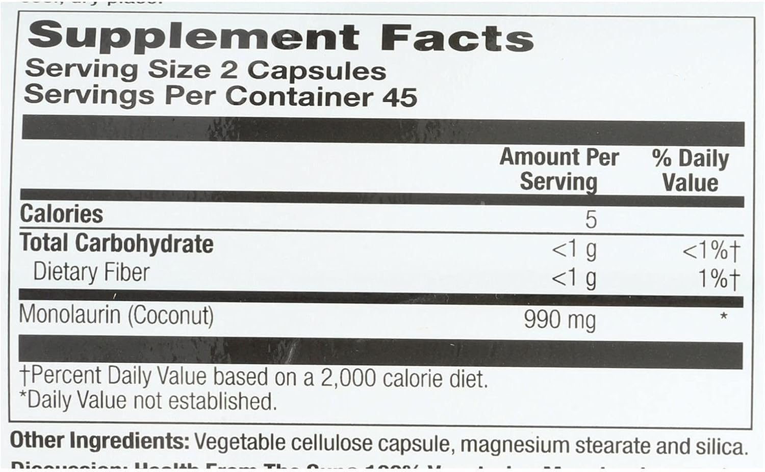 Monolaurin - 1 Each - 90 VCAP
