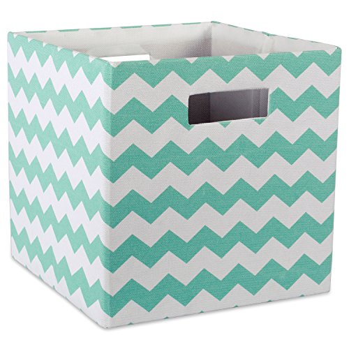 DII Collapsible Polyester Storage Cube, Chevron, Rust, Large