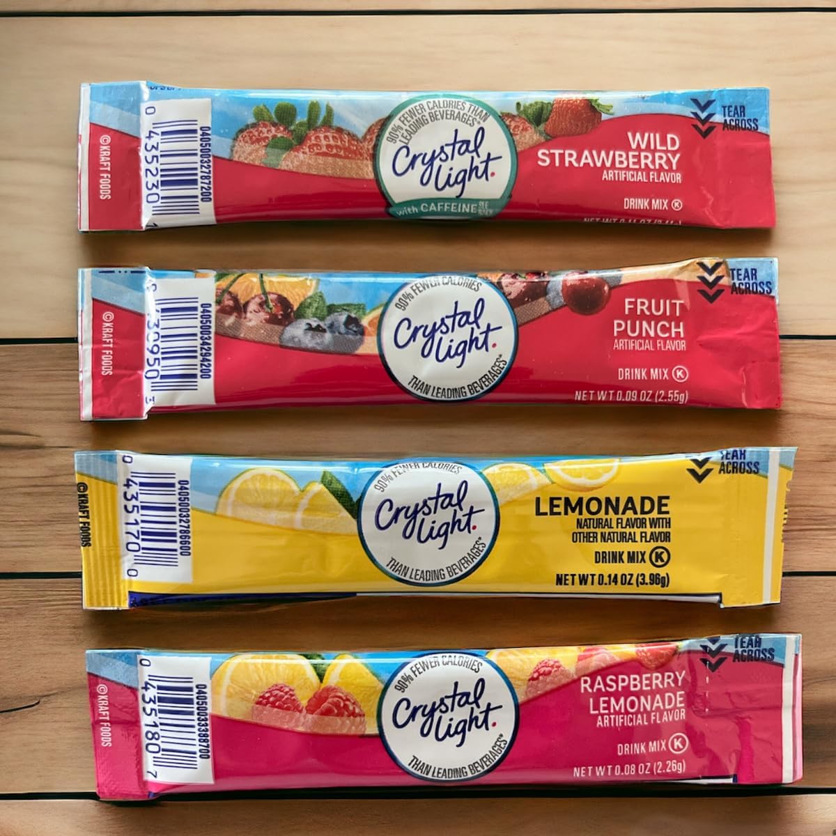 CHRONOS Shaker Bottle with Crystal Light Variety Pack 60 ct (15 Wild Strawberry, 15 Fruit Punch, 15 Lemonade, and 15 Raspberry Lemonade)