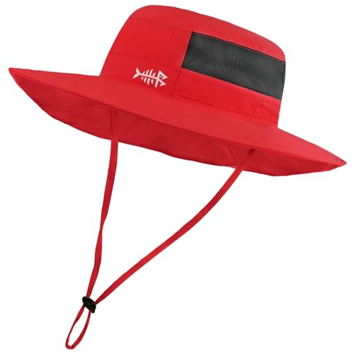 BASSDASH UPF 50+ Sun Fishing Hat Water Resistant with Detachable Neck Flap