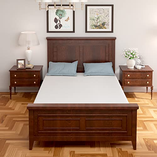 PayLessHere 6 Inch Green Tea Cooling Gel Memory Foam Mattress Twin Size in a Box,Medium-Firm,Pressure Relief&Temperature Regulation,CertiPUR-US Certified,White