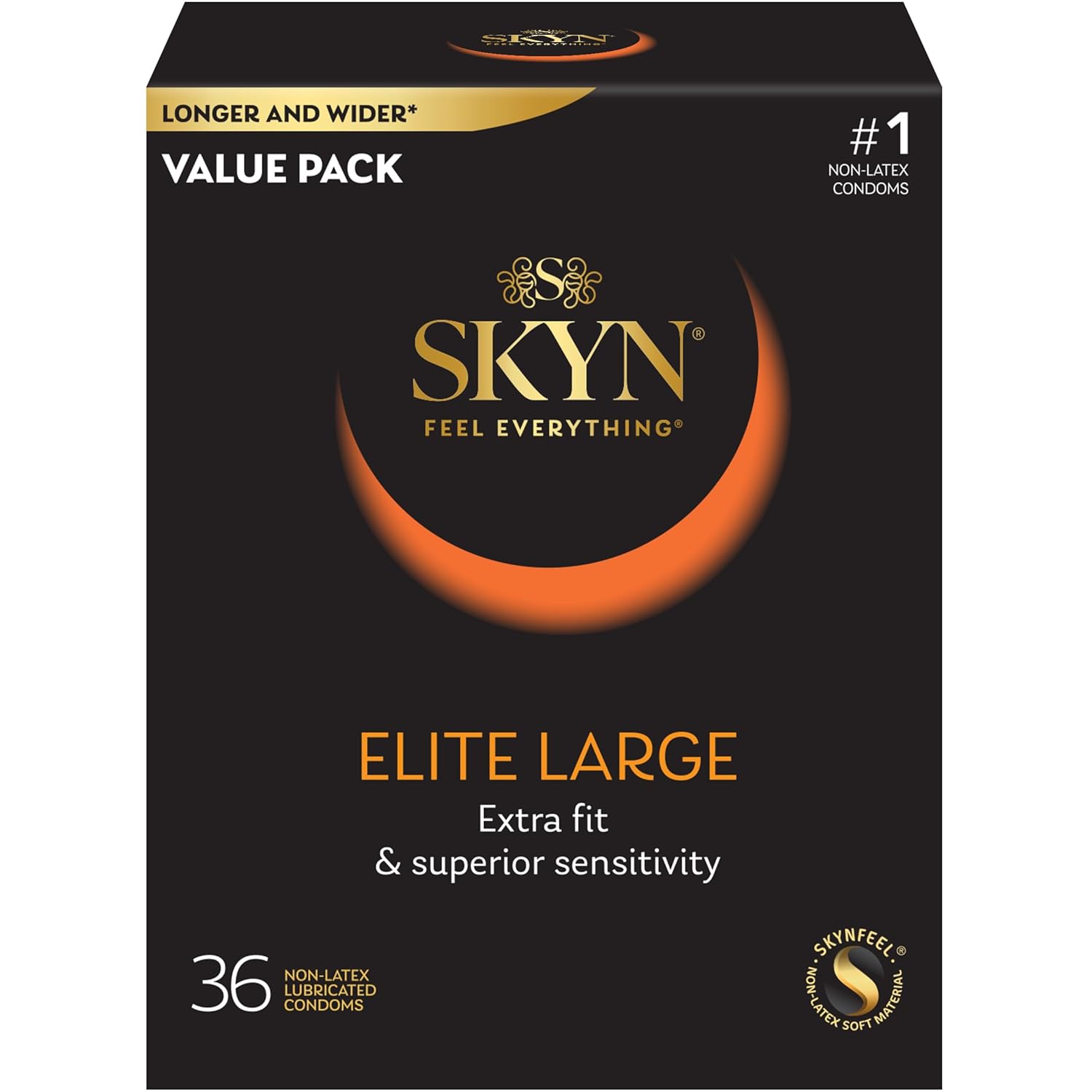 TROJAN Magnum BareSkin Premium Large 24 Count and SKYN Elite Large Non-Latex 36 Count Condoms