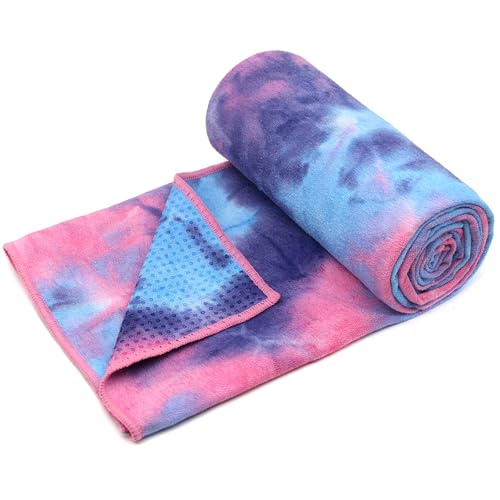 Hot Yoga Towel - Microfiber Non Slip Yoga Mat Towel Sweat Absorbent Towel for Hot Yoga, Pilates and Fitness 72