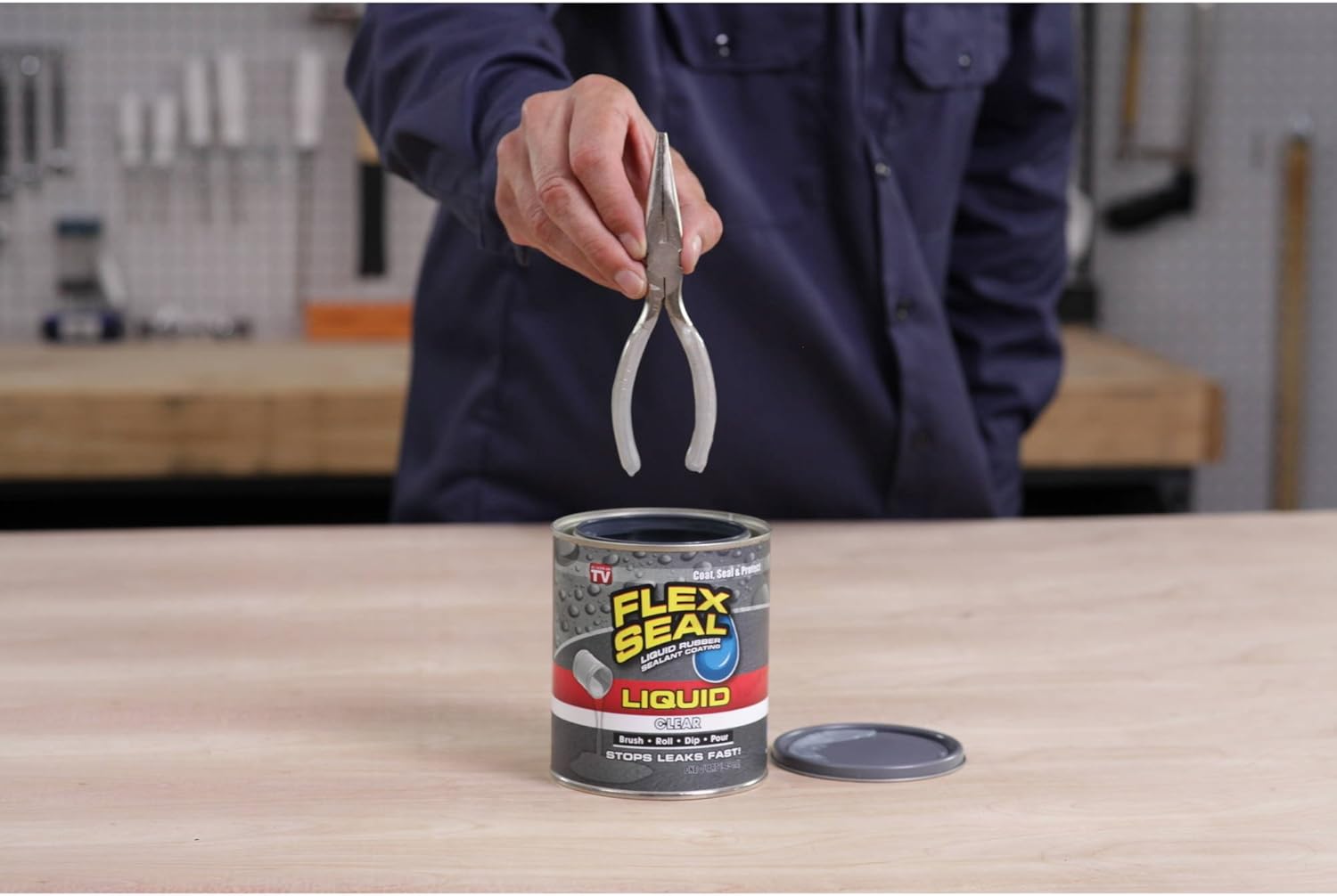 Flex Seal Liquid, 1 Gallon, Clear, Liquid Rubber Coating Sealant, Waterproof, Flexible, Breathable, and UV Resistant, Roof Repair, Basements, RV, Campers, Trailers, Marine, EPDM, Masonry