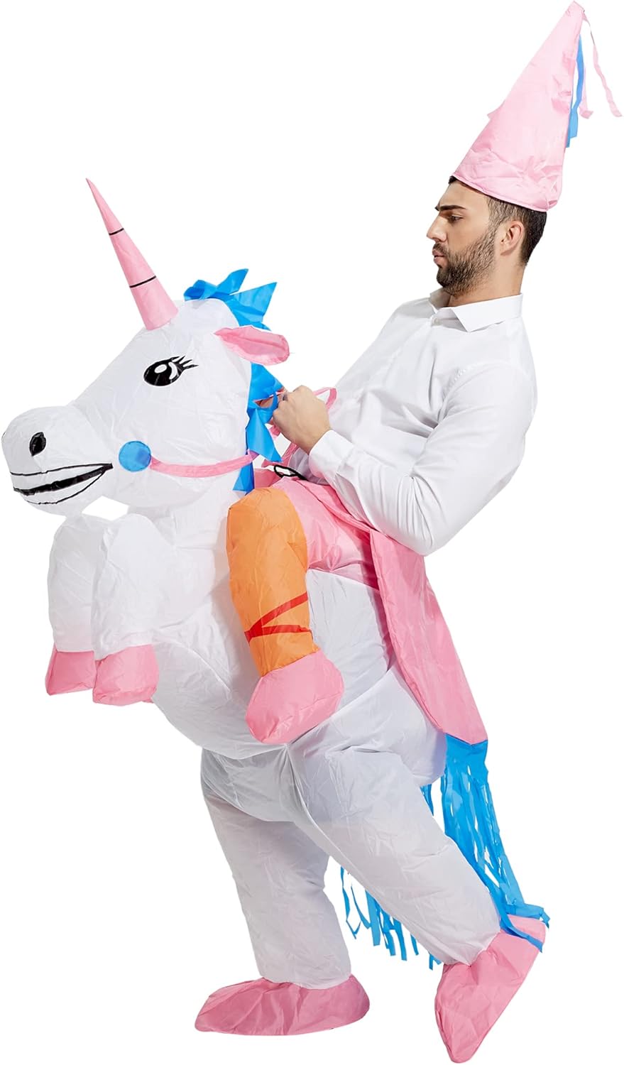 TOLOCO Inflatable Costume for Adults Unicorn Costume Blow up Costume Adult Halloween Costumes