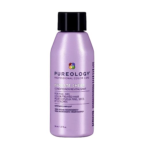 Pureology Hydrate Sheer Nourishing Conditioner | For Fine, Dry Color Treated Hair | Sulfate-Free | Vegan