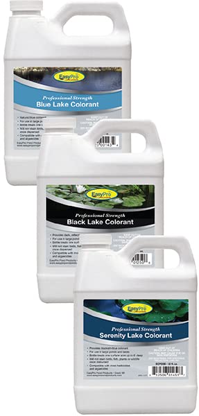 EasyPro ECPD Concentrated Blue Lake Colorant (Lake & Pond Dye) / Liquid / 1 Qt/Treats up to 1 Acre, 3' - 6' Deep