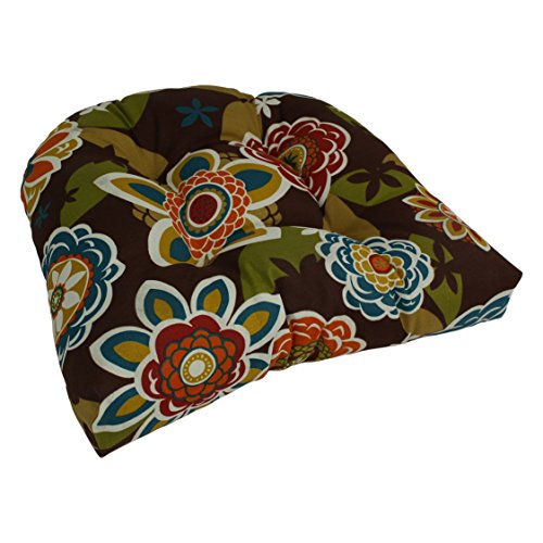 Blazing Needles Outdoor Rounded Back Chair Cushion, 19