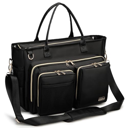 Rabjen Nurse Utility Tote Bag, Laptop Travel Bag for Work Home Care Nurse for adults