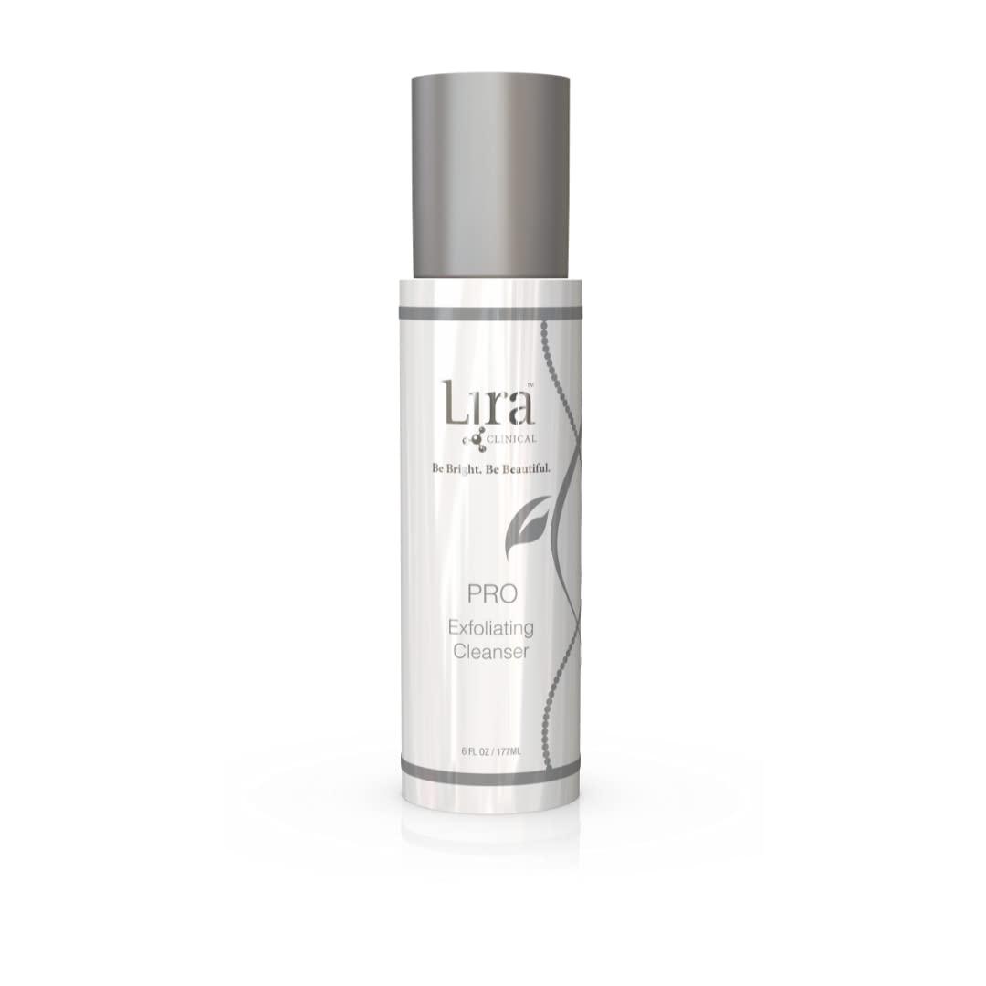Lira Clinical Pro Exfoliating Face Cleanser - Brightening Facial Wash with Salicylic Acid - 6 Oz