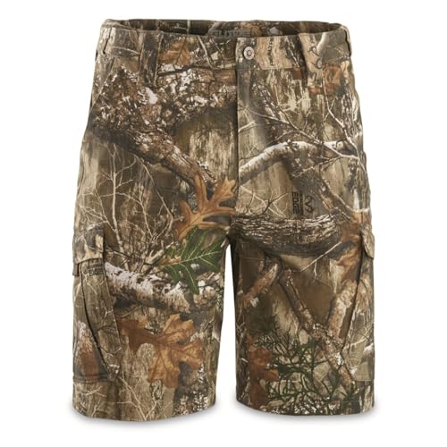Guide Gear Men’s Camo Cargo Shorts, Cotton & Polyester Bermudas for Work, Casual, Hiking and Hunting This Summer Season