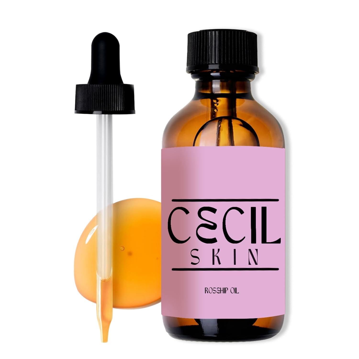 100% Organic Rosehip Oil for Anti-Aging, 2 oz (60ml), Cold-Pressed, Reduces Wrinkles, Hydrates & Moisturizes Face with Vitamin A - Ideal for Face, Hair, and Nails | 90-Day Satisfaction Guarantee