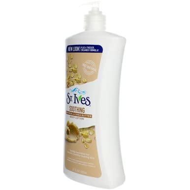 St Ives Body Lotion 21 Ounce Naturally Soothing (621ml) (3 Pack)
