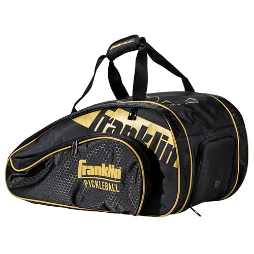 Franklin Sports Pickleball Paddle Bag - Pro Series Pickleball Bags for Paddles, Pickleballs, Gear + Equipment - Pickleball Paddle Bags for Men + Women - Perfect for Gear + Accessories
