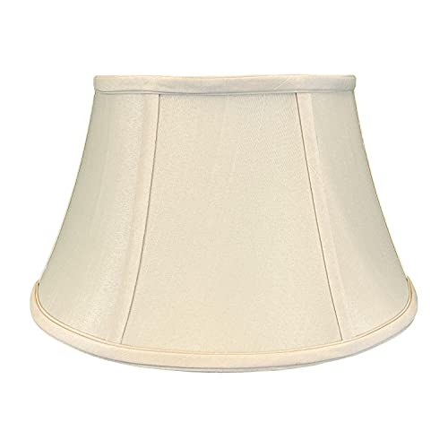 Royal Designs Shallow Drum Bell Billiotte Lamp Shade, Eggshell, 13 x 19 x 11.26 (BS-711-19EG)