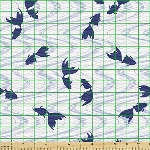 Ambesonne Safari Fabric by The Yard, Leopard Cheetah Animal Print Kiss Shape Lipstick Mark Dotted Trend Art, Decorative Fabric for Upholstery and Home Accents, 2 Yards, Pink Grey