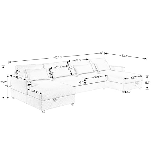 Modern Linen Pull-Out Sofa Bed with Adjustable Headrest and Wireless Charging, 96