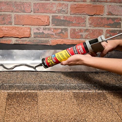 Flex Paste, 9 oz Cartridge, White, Waterproof Paintable Putty, Spackle Sealant, Fill Gaps Cracks Holes - Block Out Water and Air - UV Resistant - Walls, Drywall, EPDM, Concrete, Roof, RV Repairs