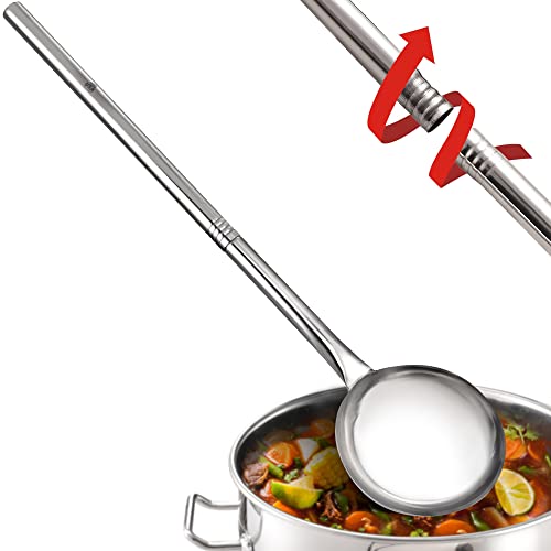 ARC WS121 48 Inch Stainless Steel Mixing Paddle with Threads Removable Handle Long Stir Paddle for Large Batch Cooking Crawfish Boil and Brewing Beer