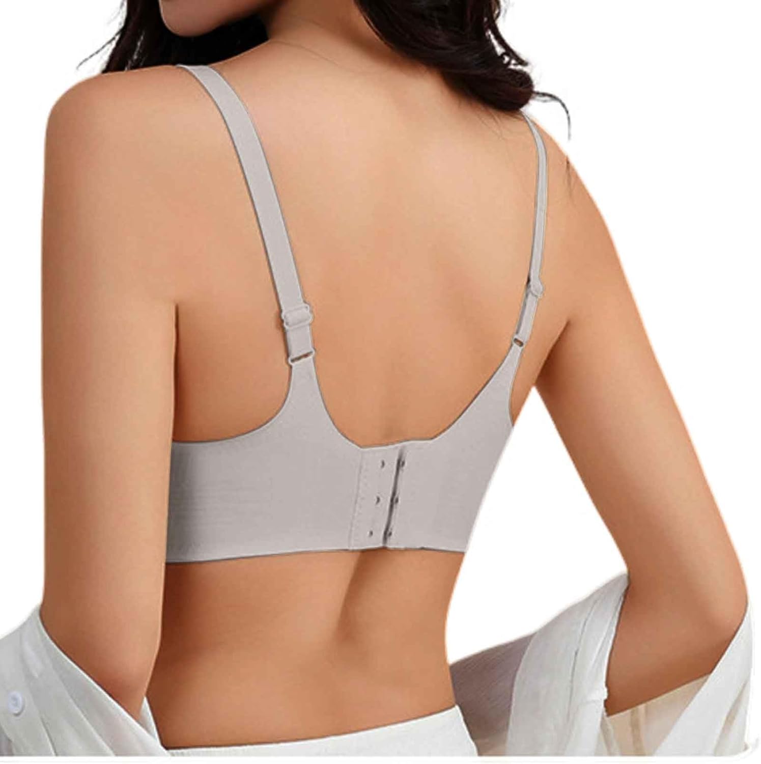 On Nails Extra Long Lace Bra Straps Suck in Tummy Shapewear Pack Cover Strapless Bra Plus Seamless Tube Tops for Women