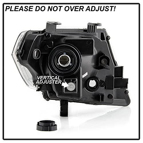 VIPMOTOZ Chrome Housing OE-Style Headlight Headlamp Assembly For 2009-2019 Compatible with Nissan Frontier, Passenger Side