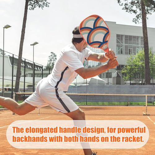 Pickleball Paddles,USAPA Approved Fiberglass Pickle Ball Set of 2/Premium Wood Pickleball Paddle Set of 4,Retro Pickleball Rackets 2 Pack,Graphite & Fiberglass Hybrid Face,Large Sweet Spot