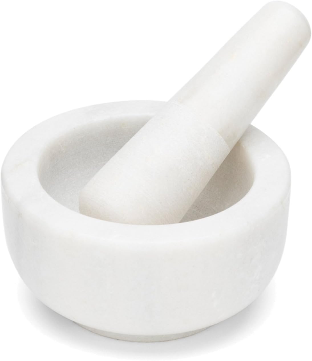 Fox Run Mortar and Pestle, Marble, White , 4.75
