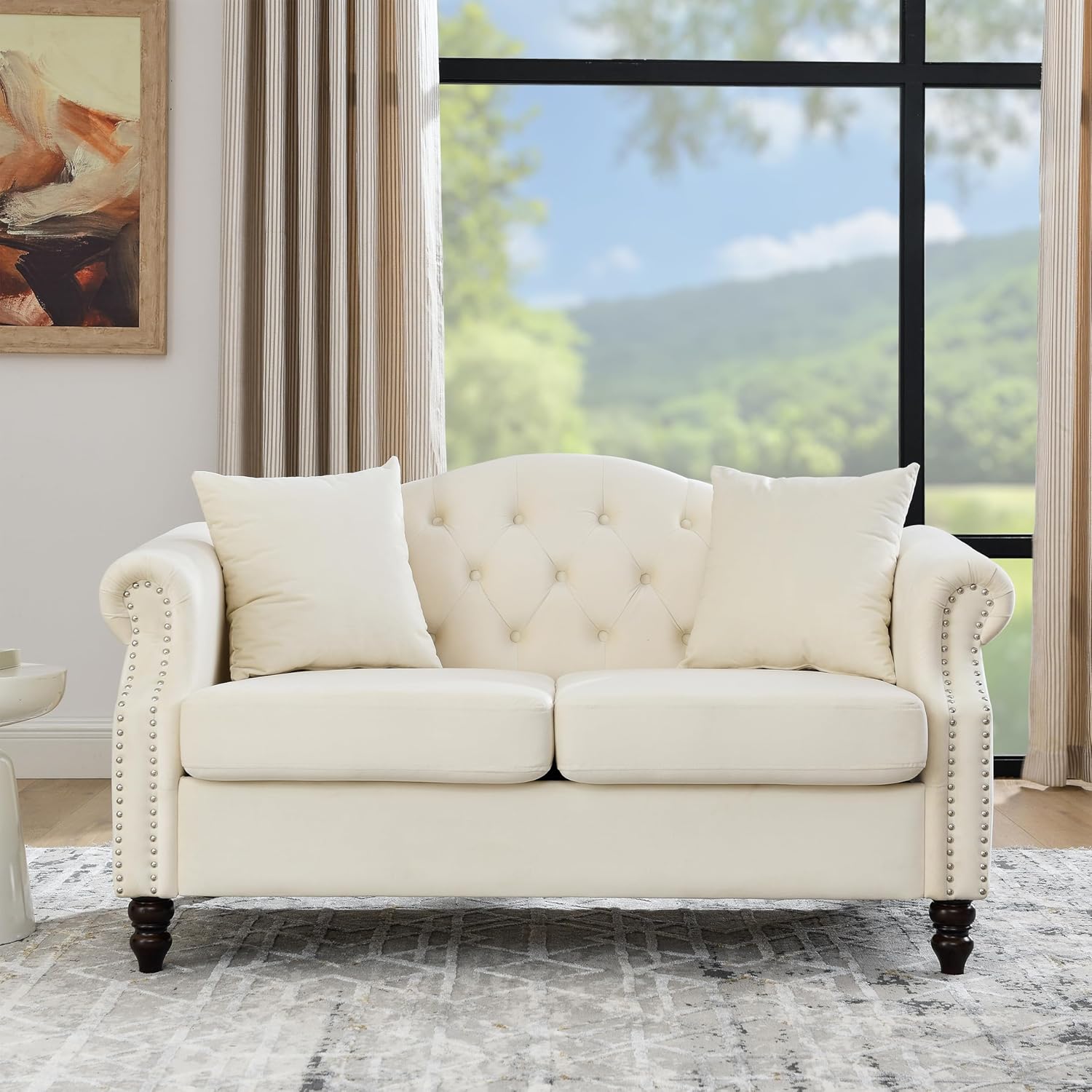 Ucloveria Chesterfield Sofa, 57