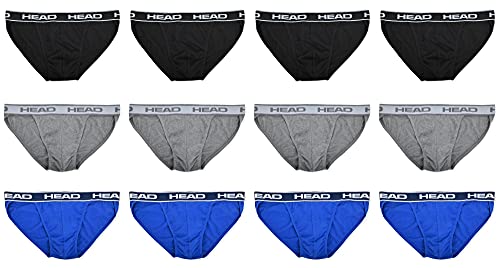 HEAD Mens Underwear -Boxer Briefs, Briefs or String Bikinis Performance or Cotton Stretch 12-Pack Tagless S-5XL