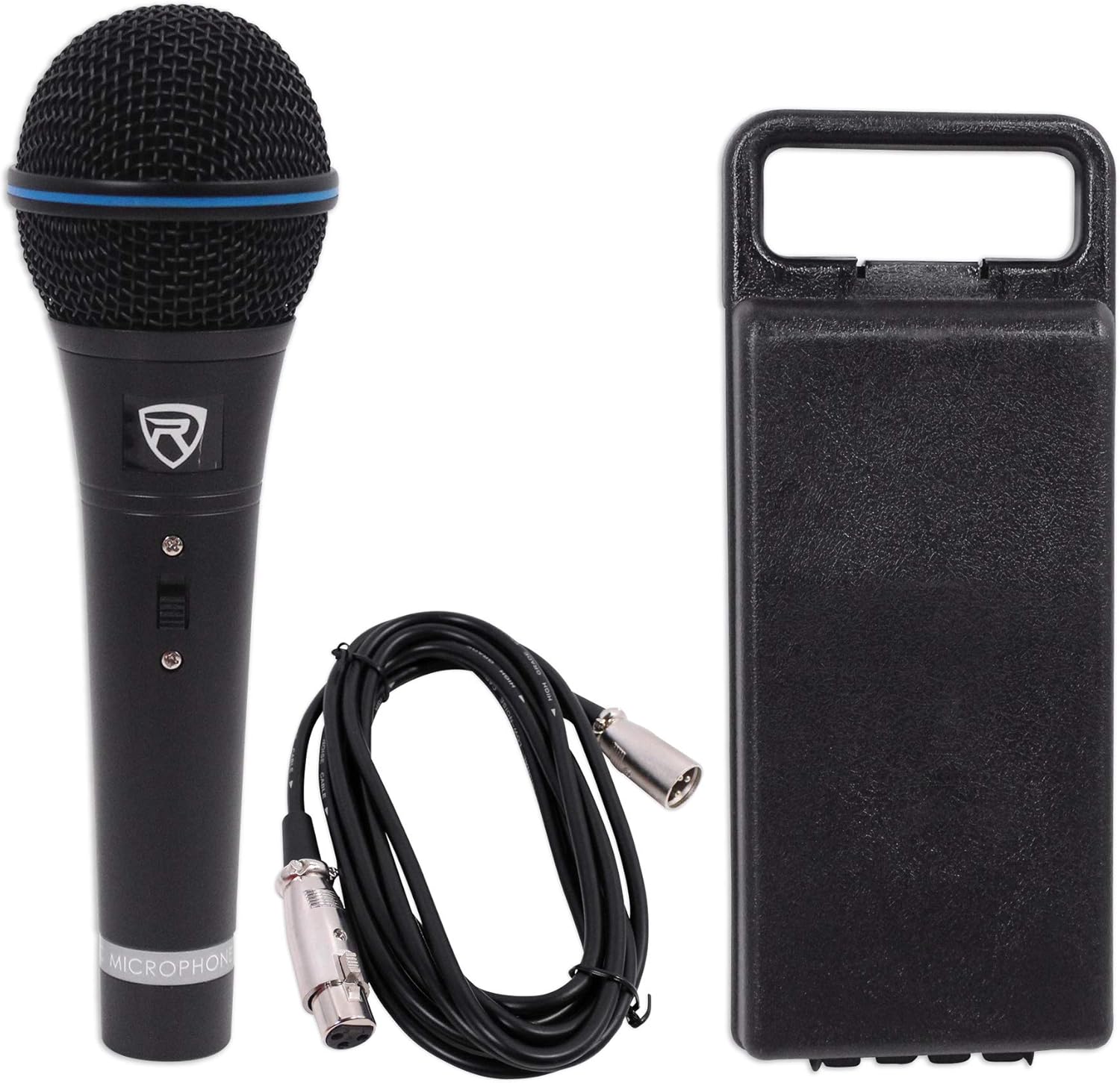 Rockville 2 RMM-XLR Dynamic Cardioid Professional Metal Microphones w/XLR Cables