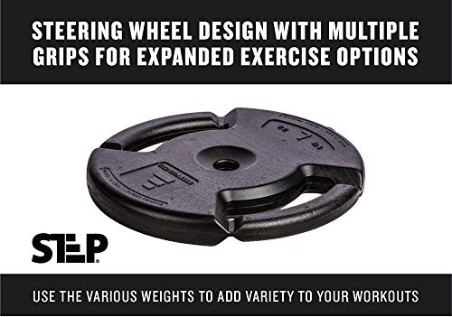 Club Quality 4-Weight Deluxe Barbell Set (includes the bar) by Step Fitness