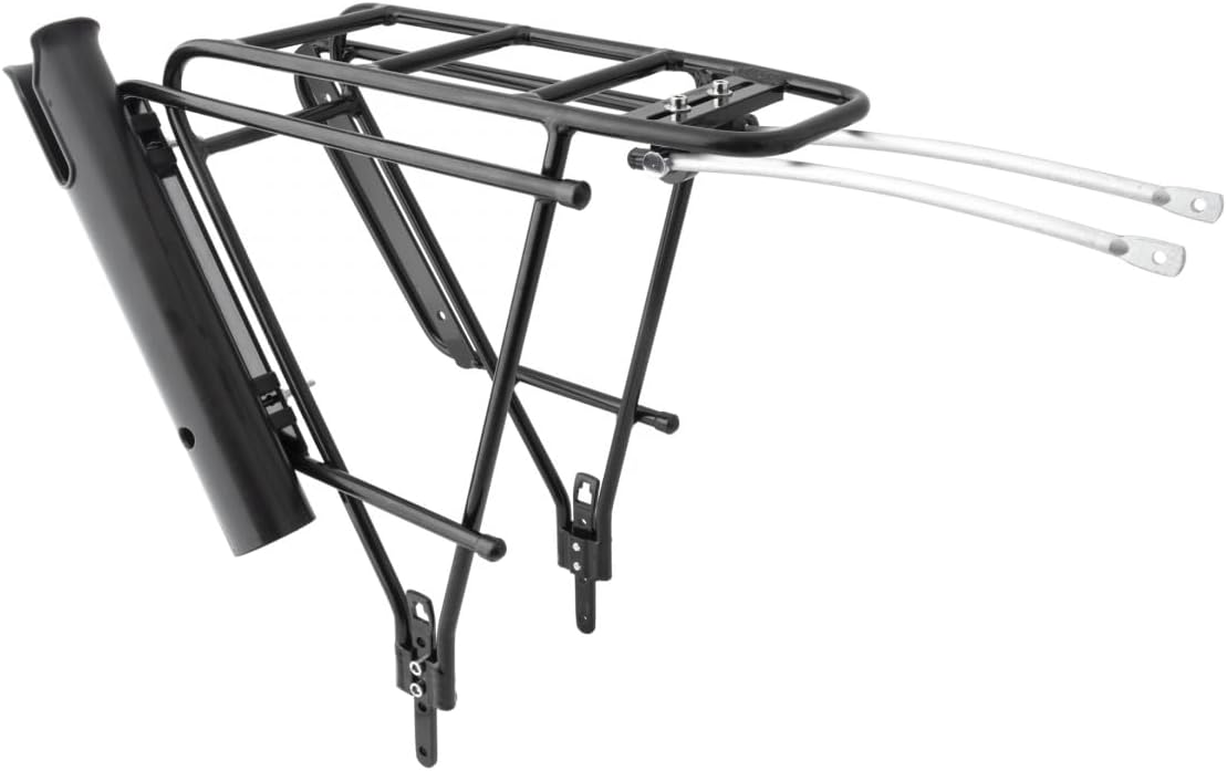 Sunlite Ramblin Rod Rear Bicycle Rack in Alloy - Universal Design - JPA1232T