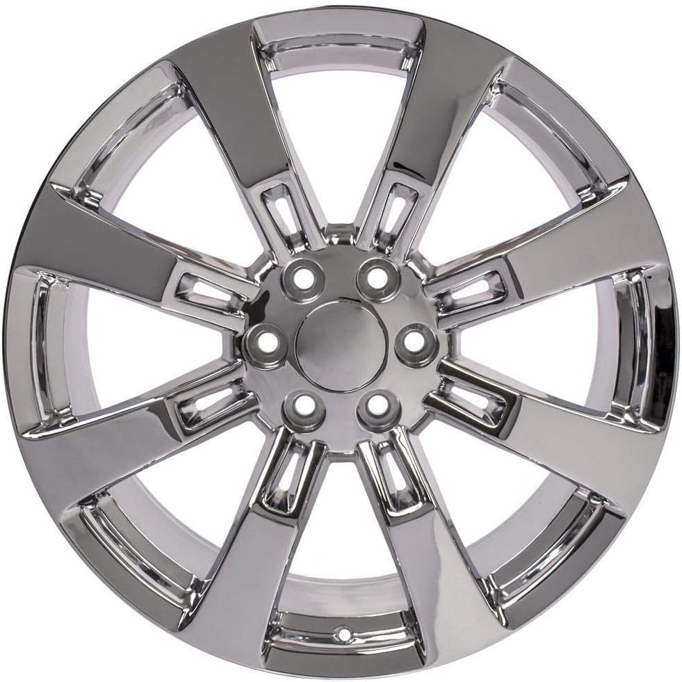 OE Wheels LLC 22 inch Rim Fits 6x139.7 Silverado Suburban Tahoe Sierra Yukon Escalade CA82 22x9 Chrome Wheels Hollander: 5409