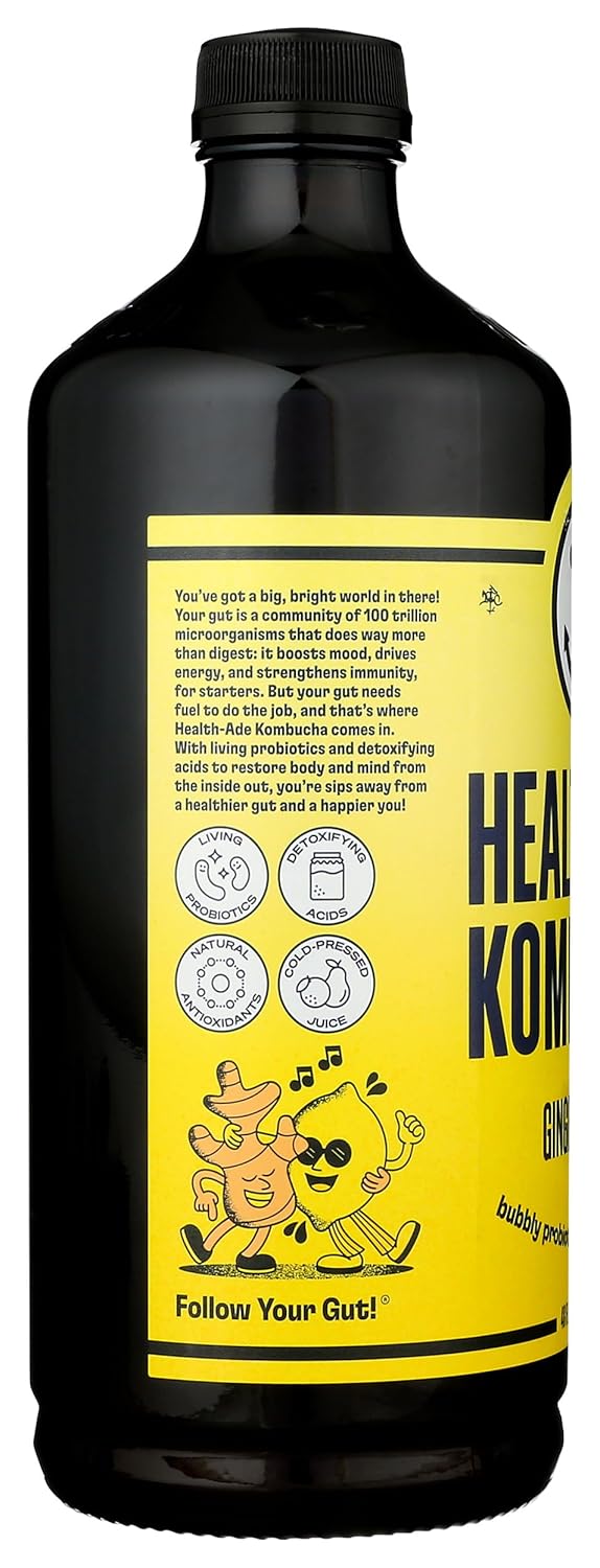 Health-Ade Ginger-Lemon Kombucha, 48 Fl oz